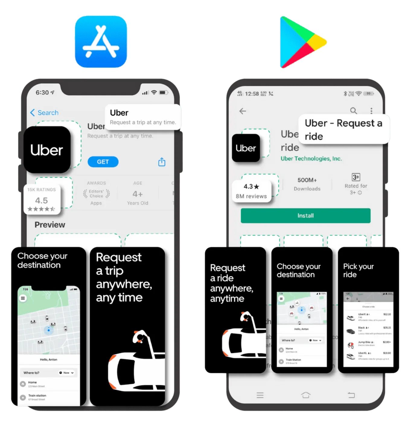 Uber App Store 及 Google Play ASO 案例