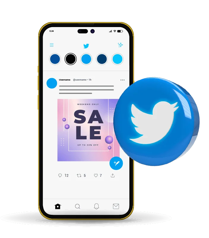 GoGoChart Twitter 廣告服務圖示